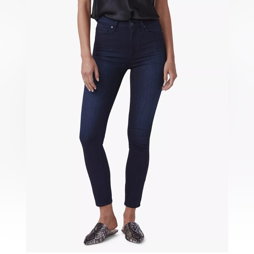 Paige Women's Skinny Jeans - Dark Blue